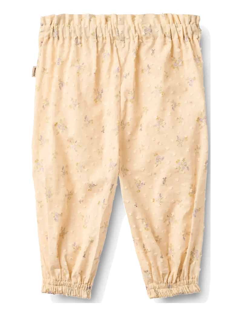 Wheat - Trousers Polly - babybukser - barely apricot flowers - 1