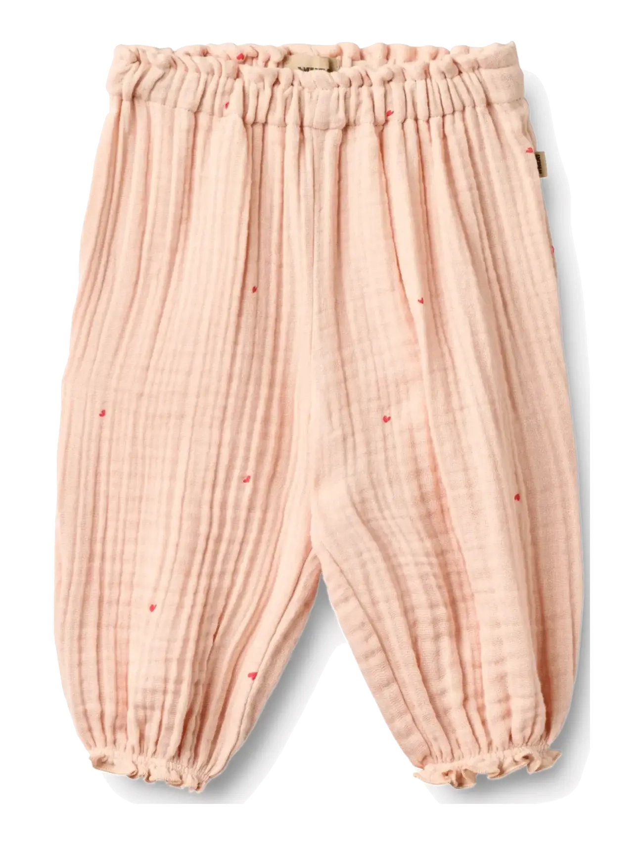 Wheat Trousers Petrine - Baby 44-92 - POWDER HEARTS / pink/rose