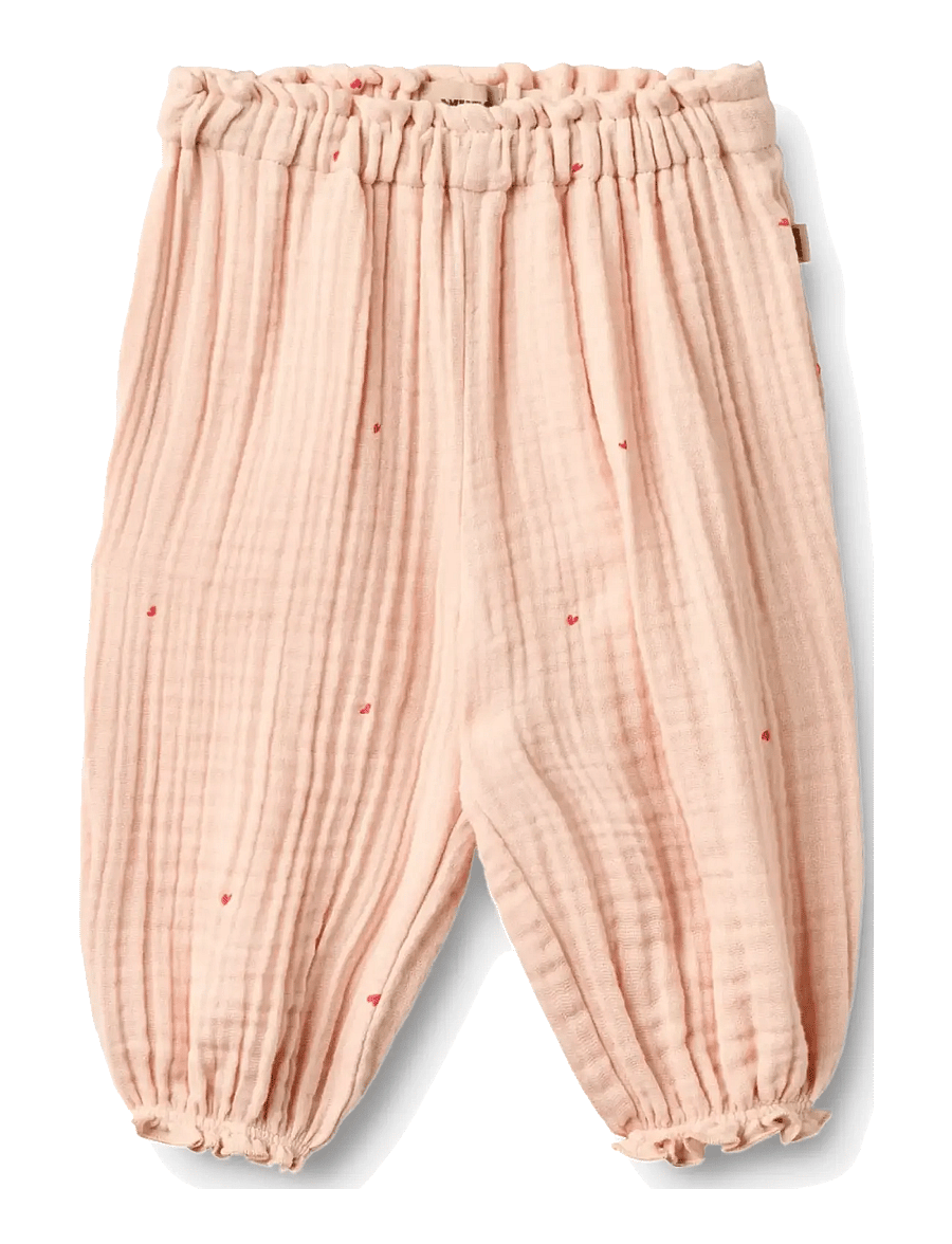 Wheat - Trousers Petrine - babybukser - powder hearts - 0