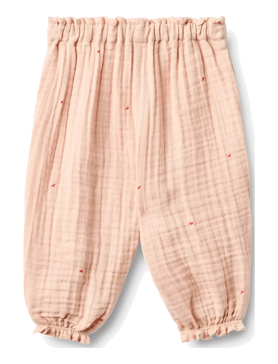 Wheat - Trousers Petrine - babybukser - powder hearts - 1