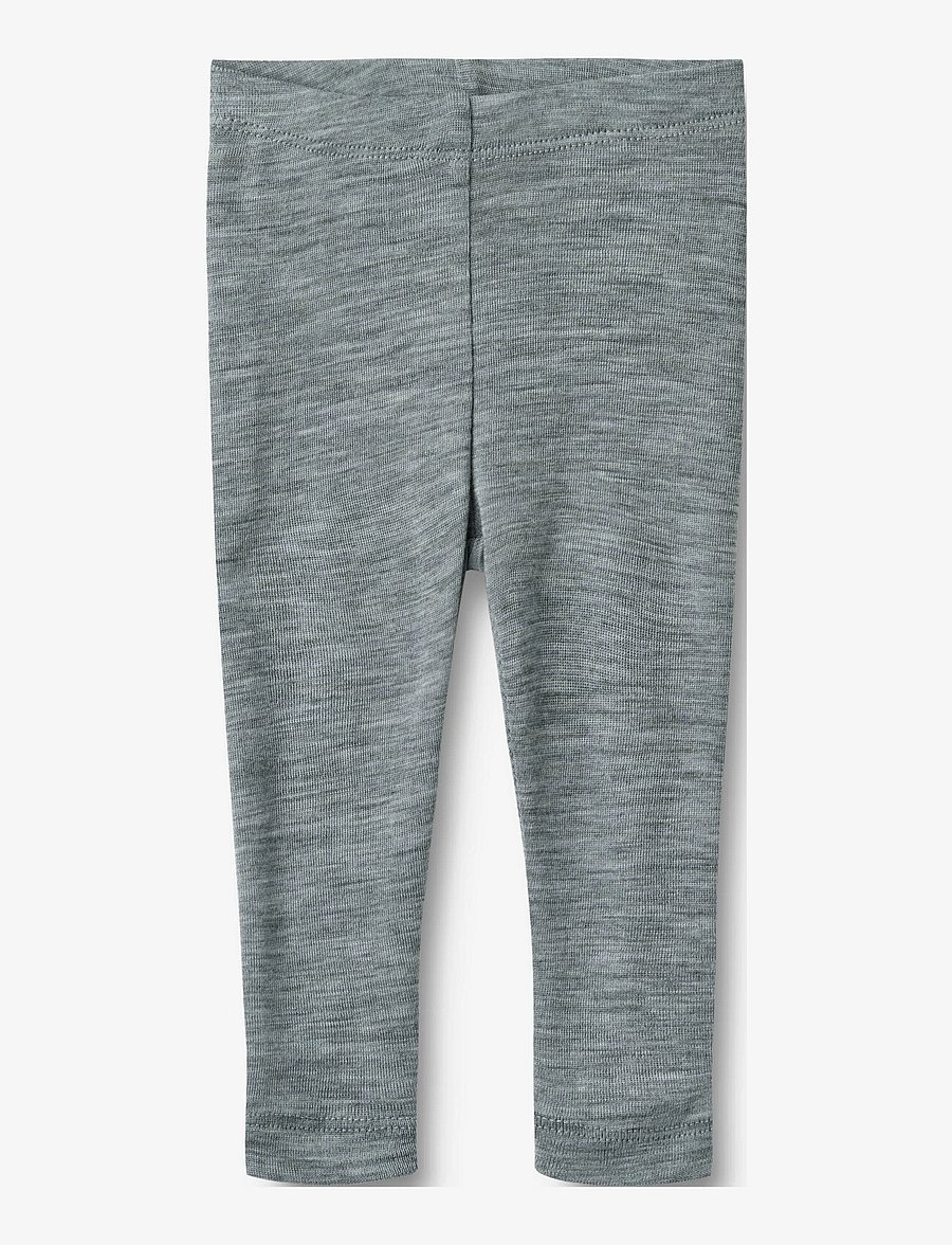 Wheat - Wool Leggings Agi - leggings - melange grey - 0