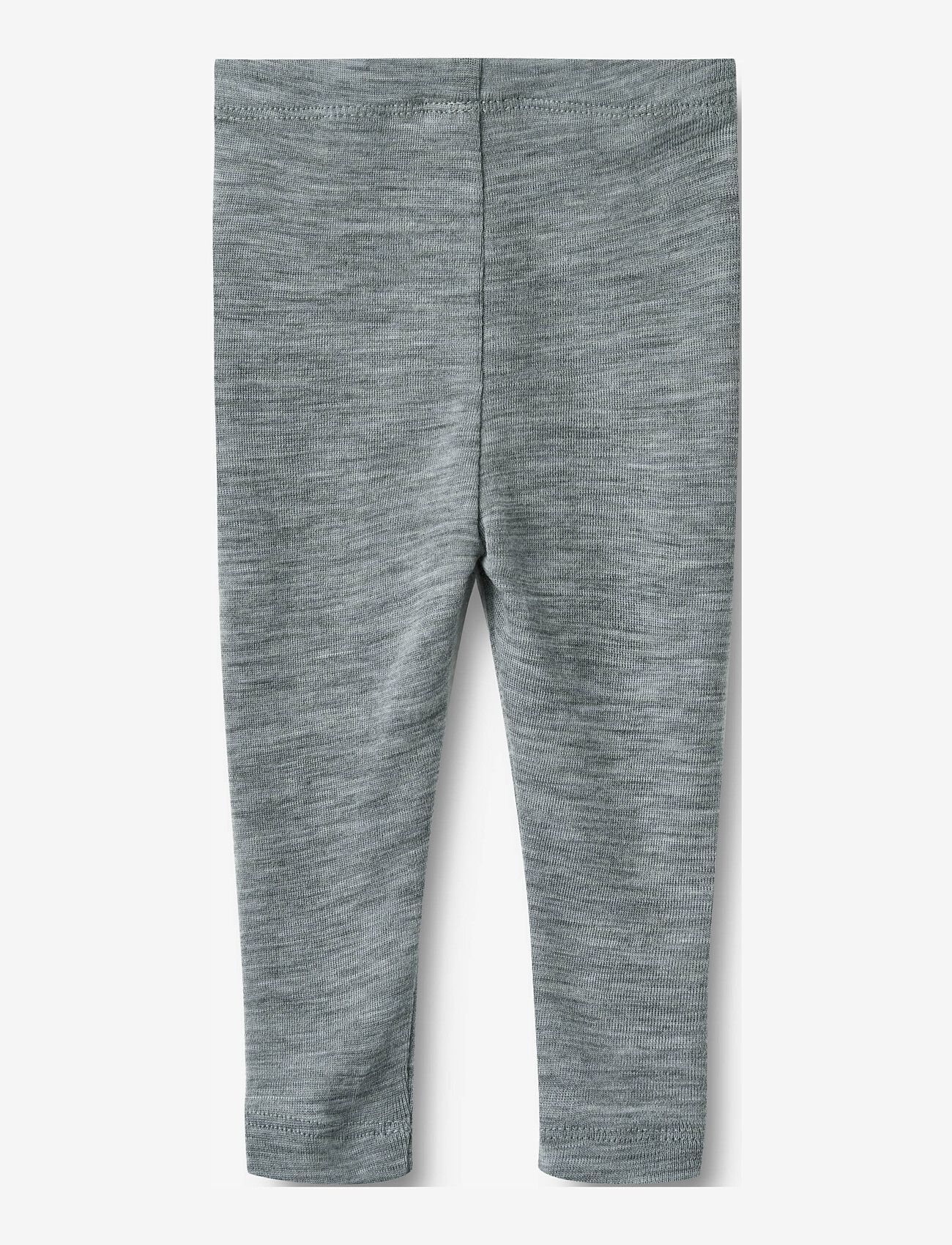 Wheat - Wool Leggings Agi - leggings - melange grey - 1