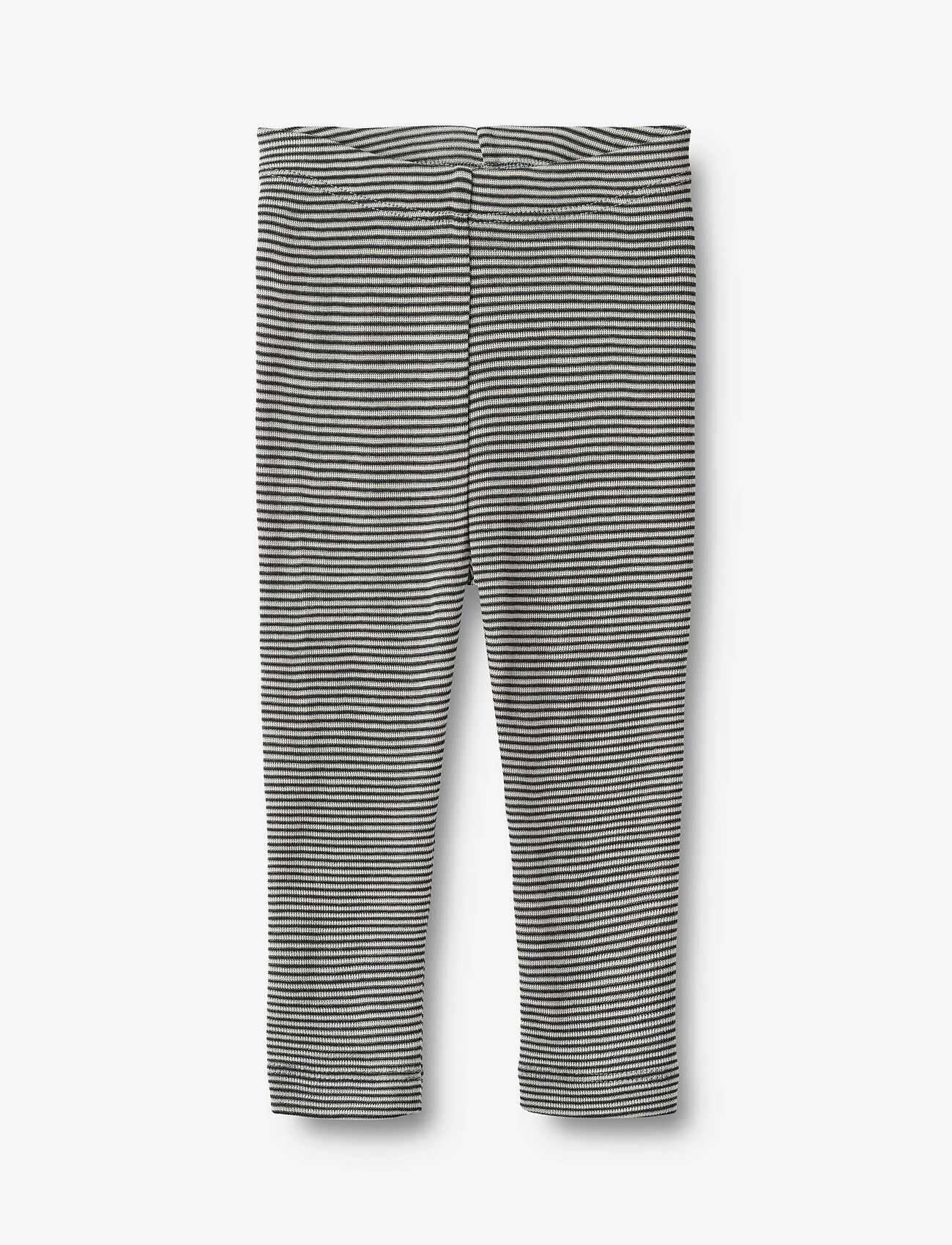 Wheat - Wool Leggings Agi - leggings - navy stripe - 0