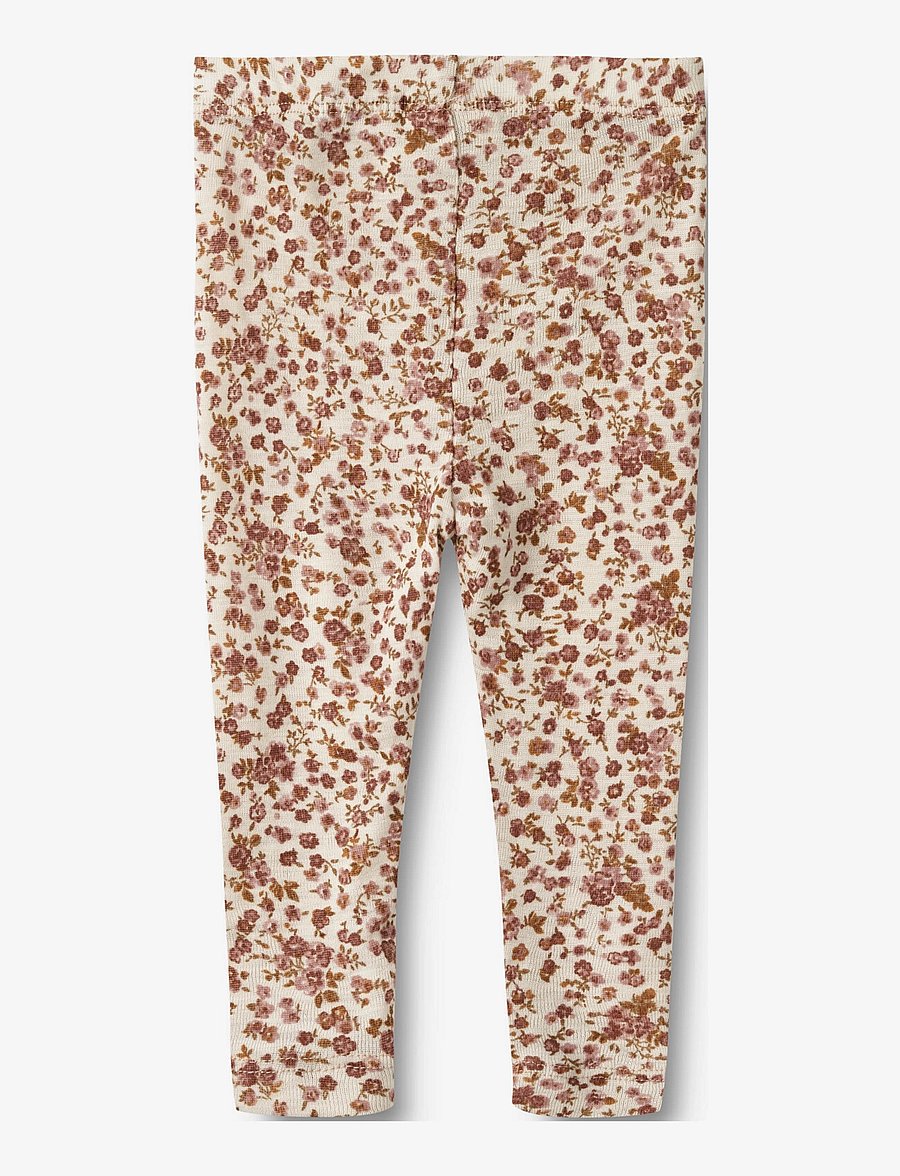 Wheat - Wool Leggings Agi - leggings - rose flowers - 1