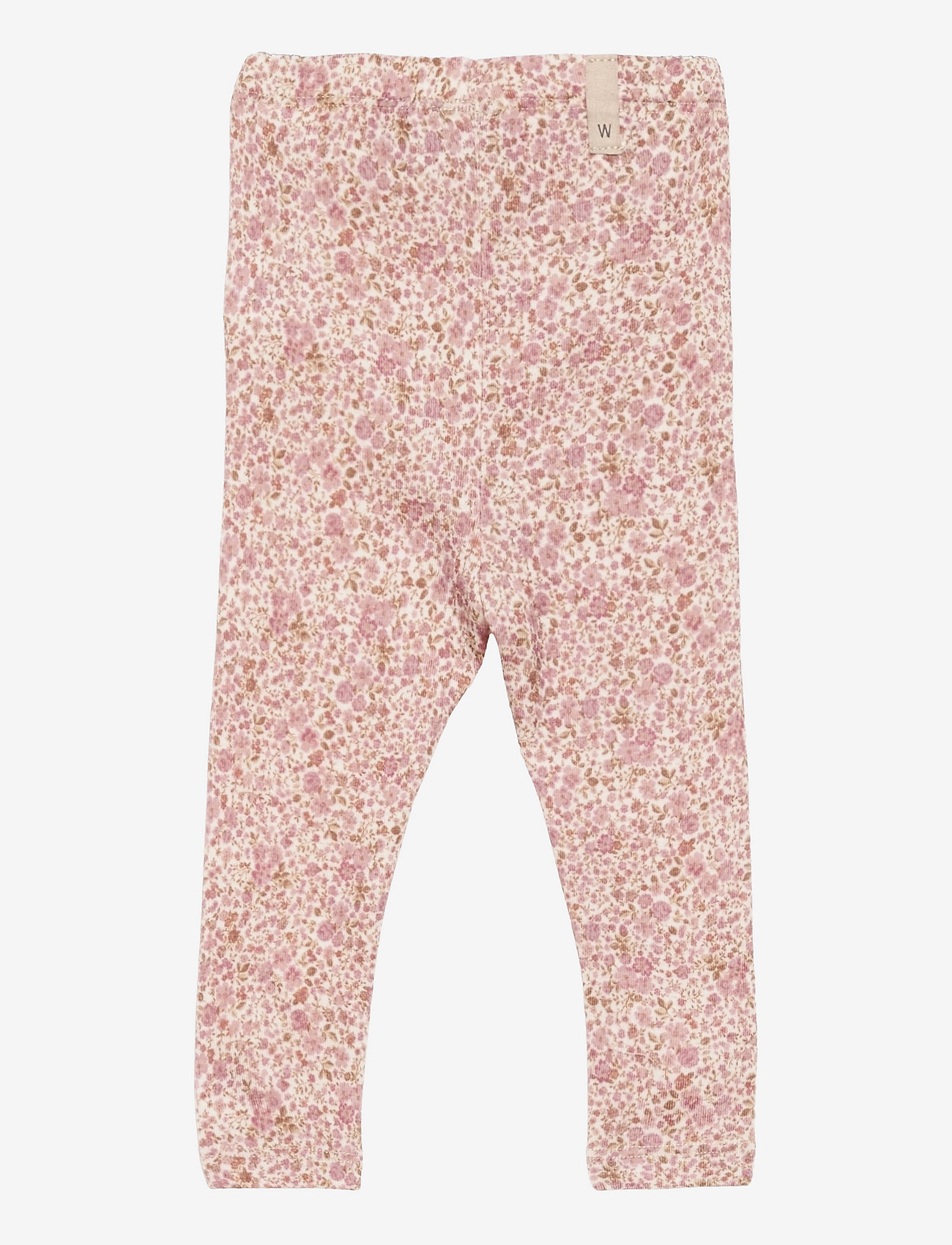 Wheat - Wool Leggings - ivory flowers - 1