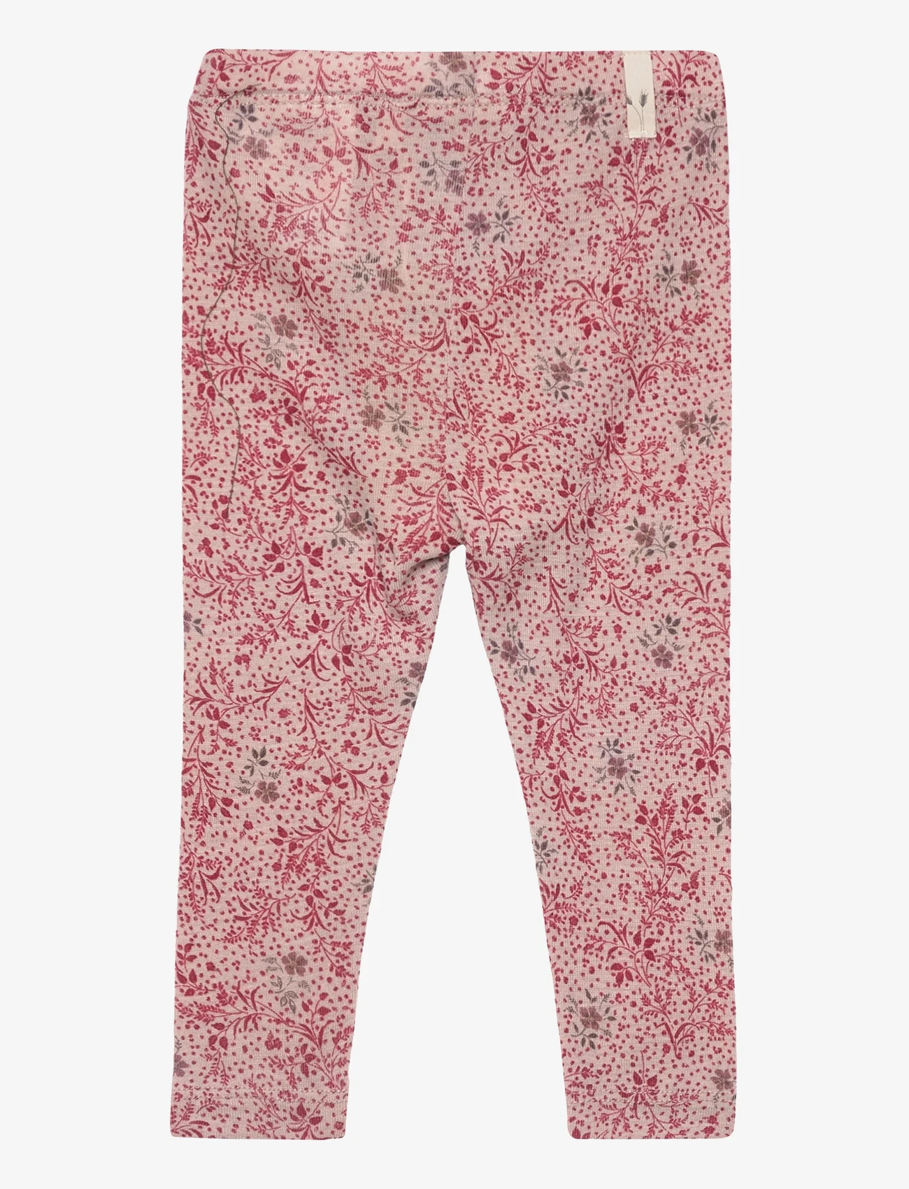 Wheat - Wool Leggings - leggings - cherry flowers - 1