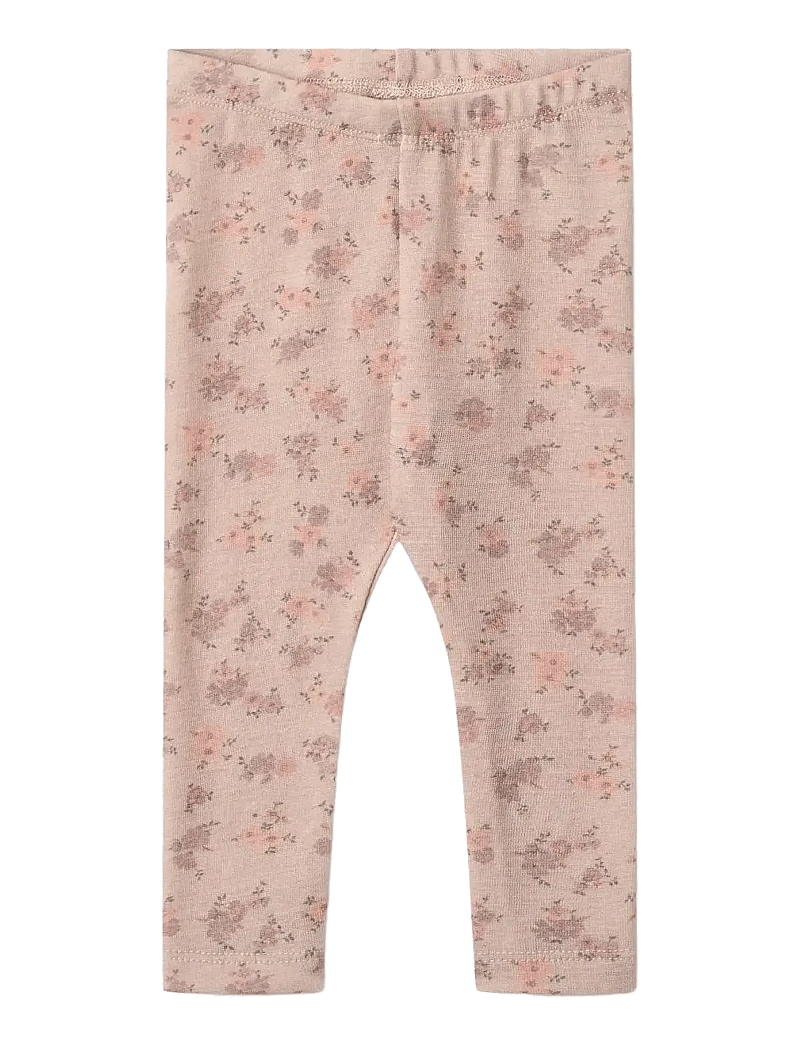 Wheat - Wool Leggings Agi - retuusid - lilac flowers - 0