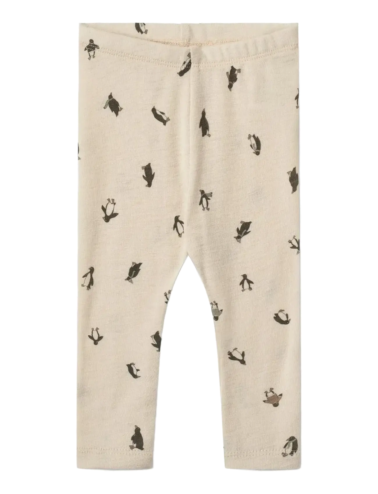 Wheat Wool Leggings Agi, 50, Beige, Underdele > Leggings, Børn