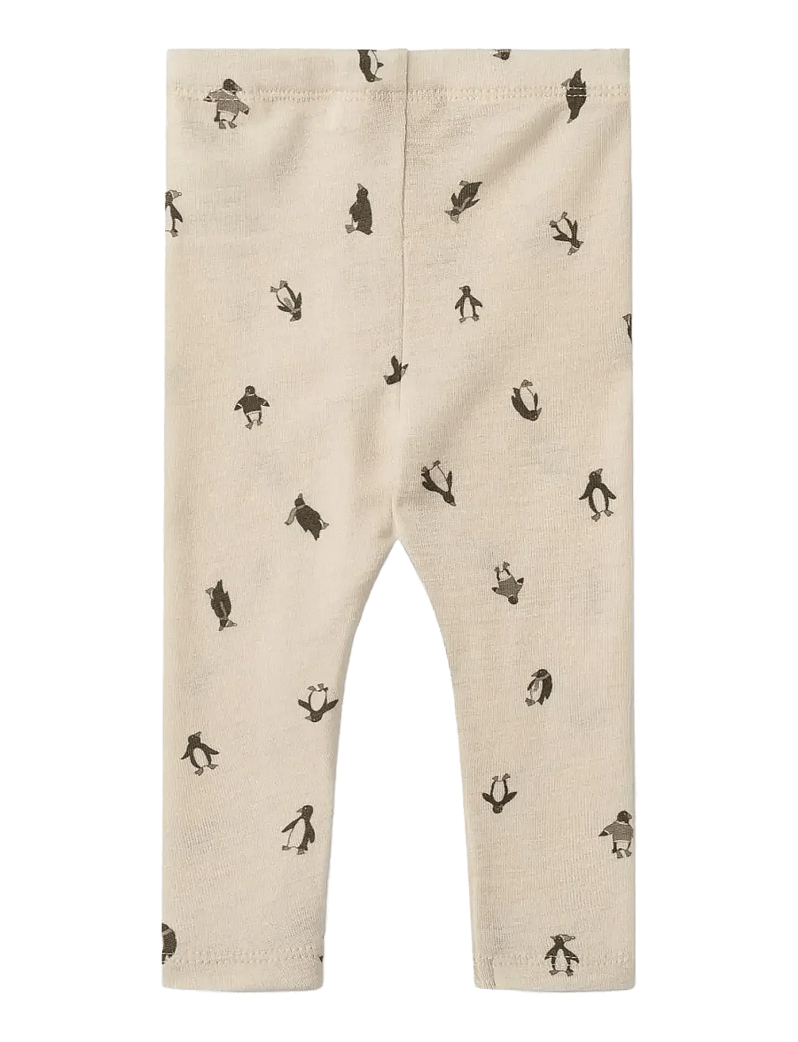 Wheat - Wool Leggings Agi - leggingsit - penguins - 1
