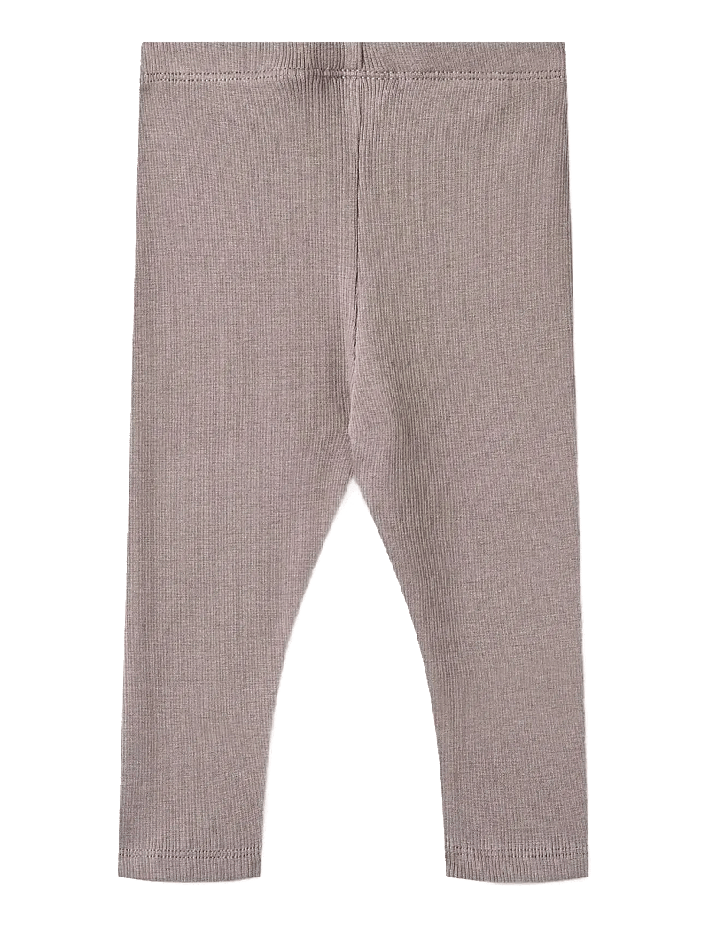 Wheat - Rib Leggings Maddy - leggings - dusty purple - 1