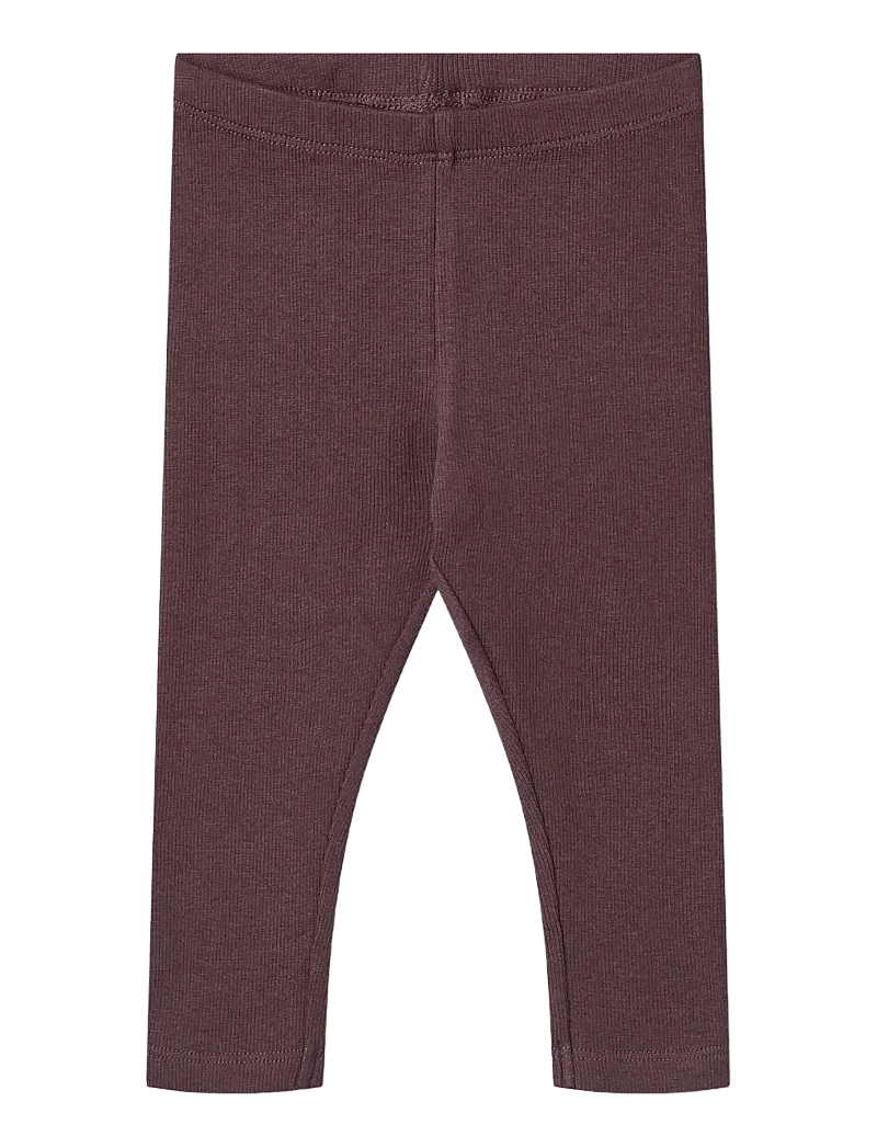 Wheat - Rib Leggings Maddy - retuusid - fudge - 0