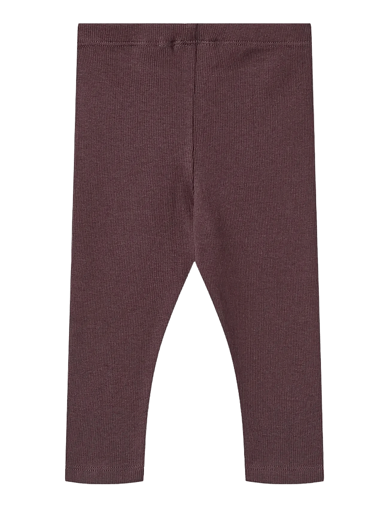 Wheat - Rib Leggings Maddy - retuusid - fudge - 1