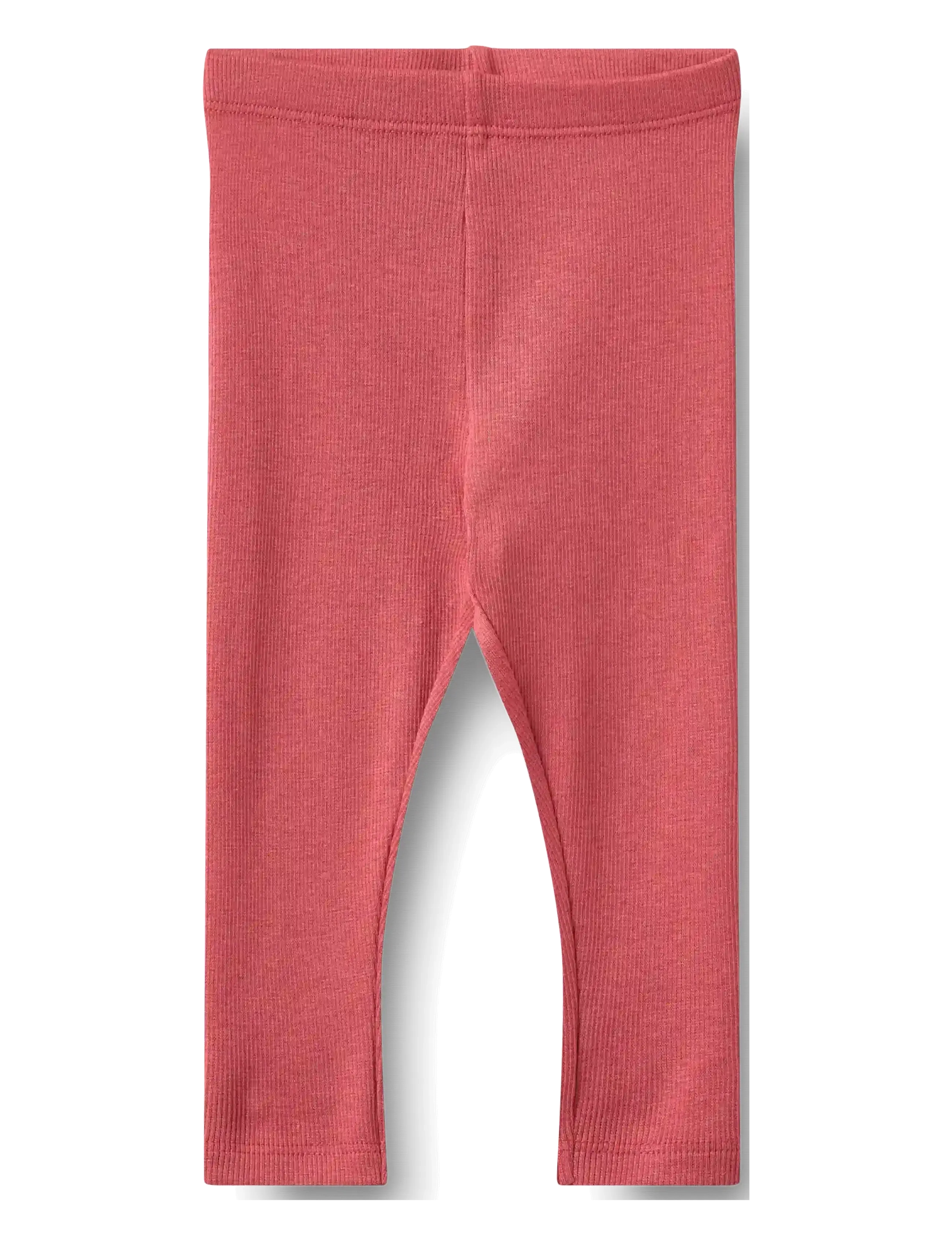 Wheat Rib Leggings Maddy, Børn, Rib Leggings, Pink, Str: 74