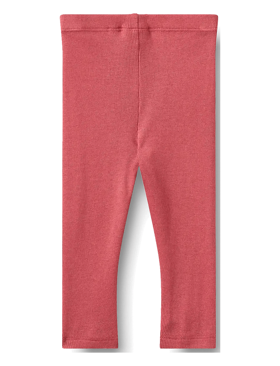 Wheat - Rib Leggings Maddy - retuusid - raspberry - 1