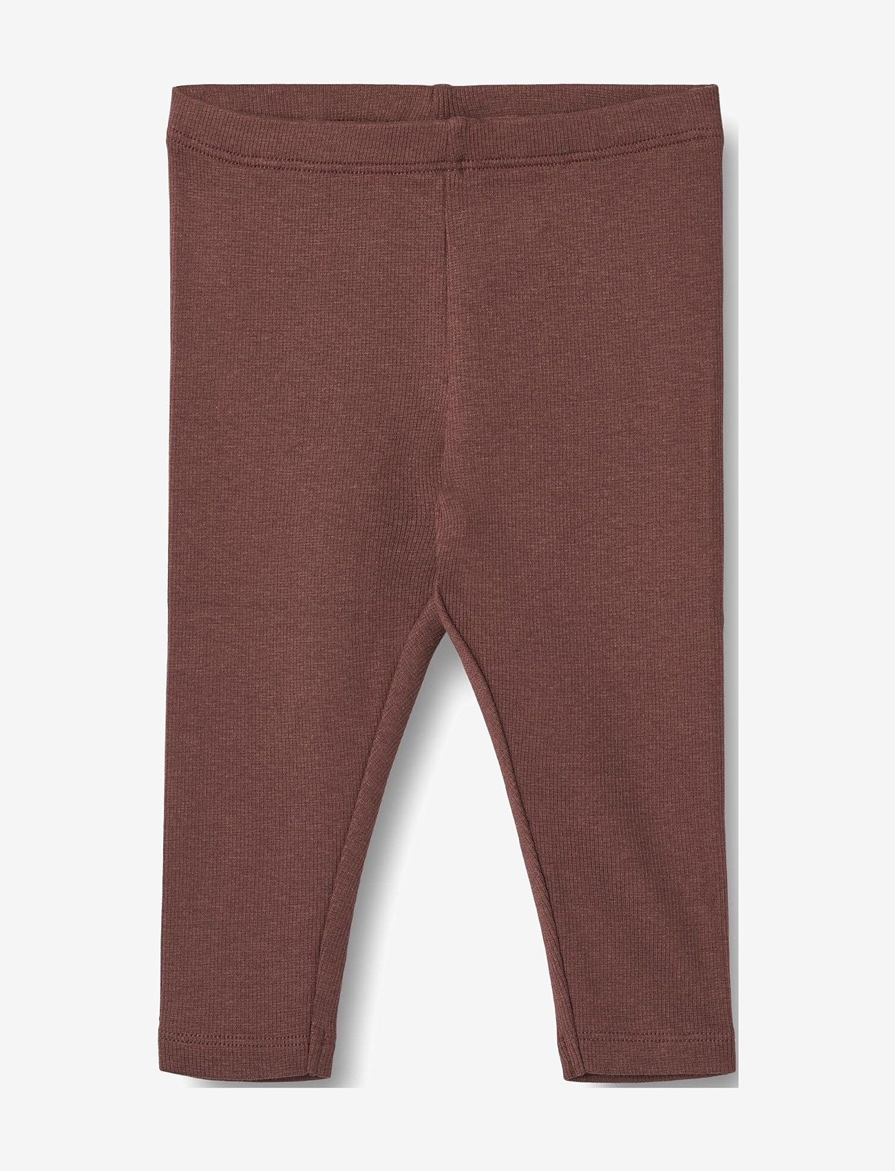 Wheat - Rib Leggings Maddy - leggings - eggplant - 0