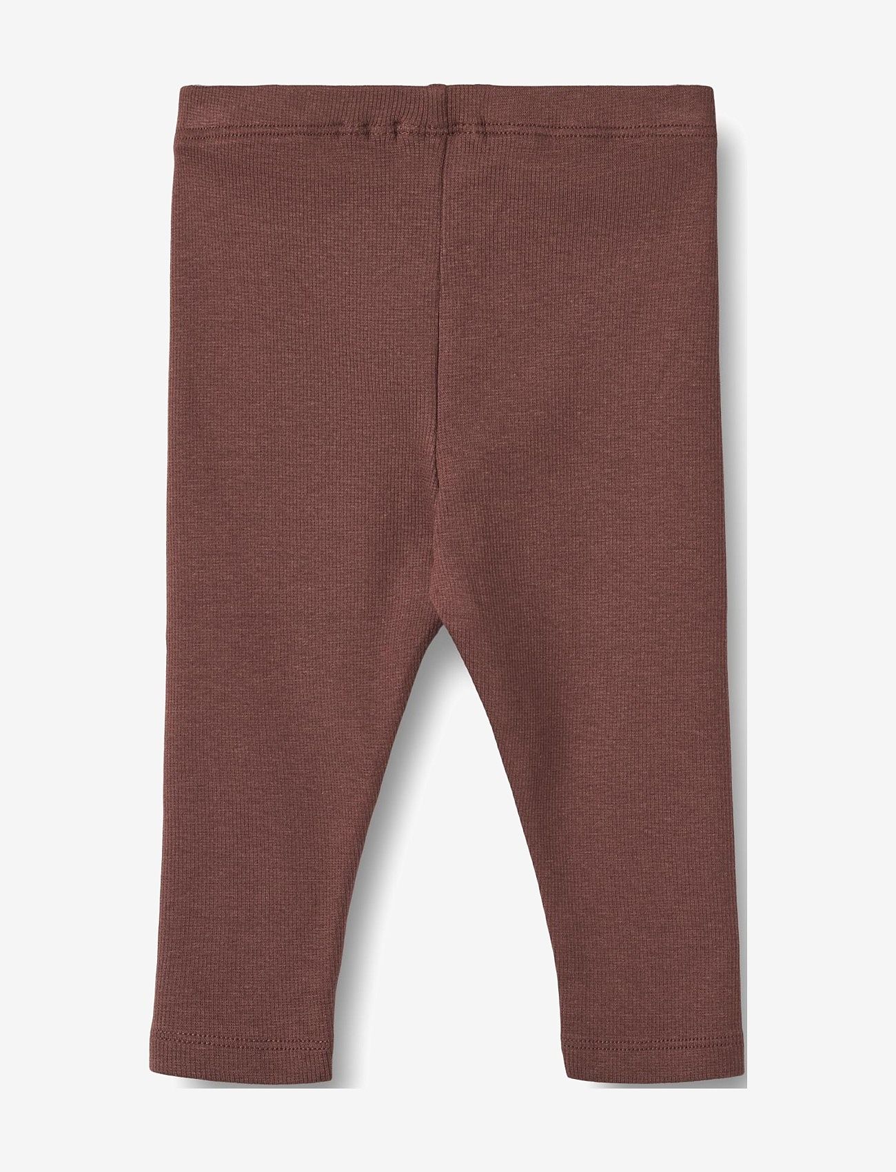 Wheat - Rib Leggings Maddy - leggings - eggplant - 1