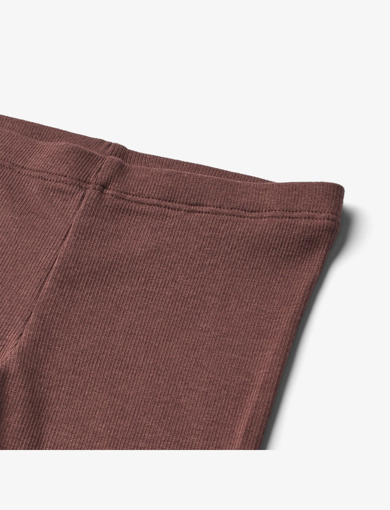 Wheat - Rib Leggings Maddy - laveste priser - eggplant - 2