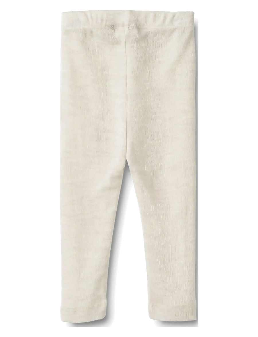 Wheat - Wool Leggings Agi - leggings - eggshell melange - 1