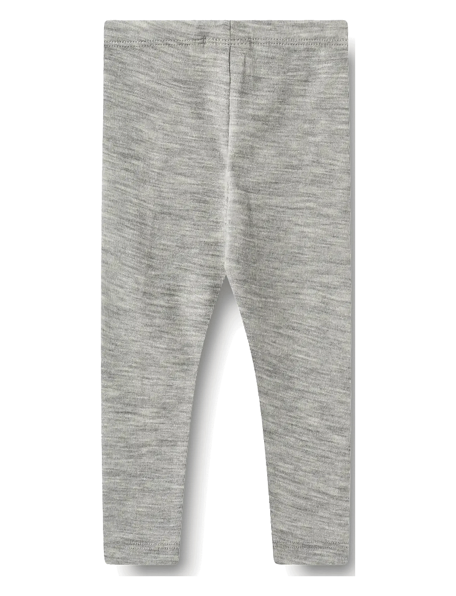 Wheat - Wool Leggings Agi - leggings - melange grey - 1