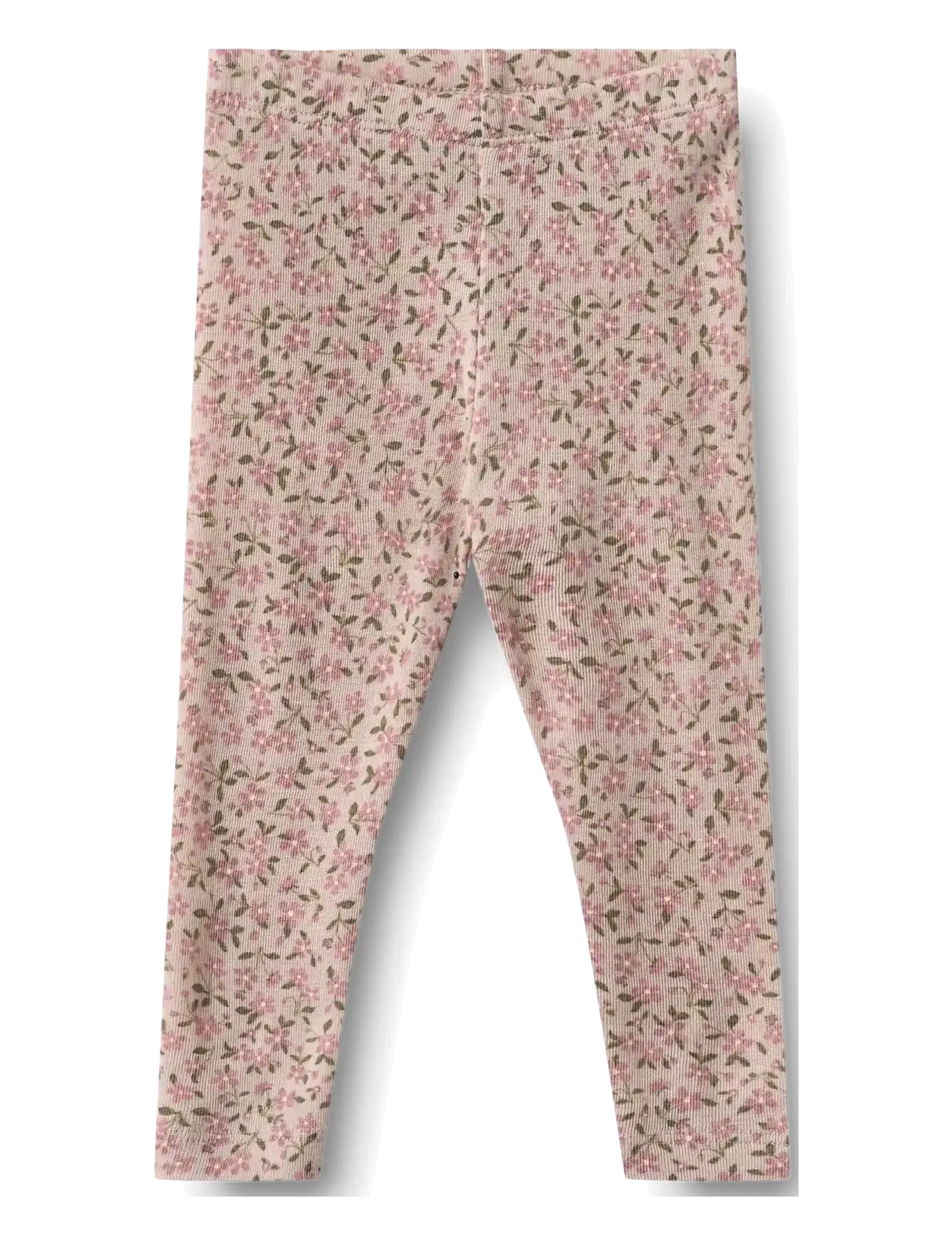 Wheat Wool Leggings Agi - Imik  44-92 - PALE LILAC FLOWERS / pink/rose