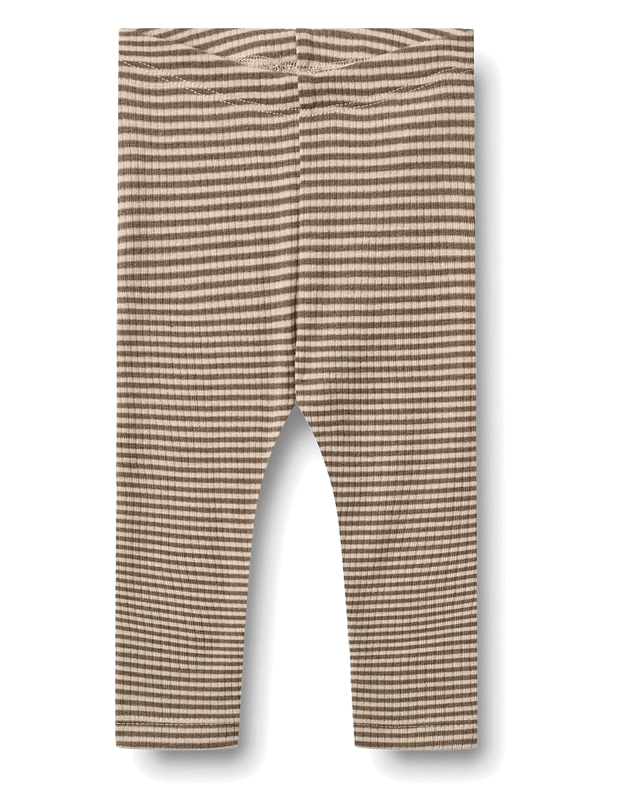 Wheat - Wool Leggings Agi - leggings - wood stripe - 0
