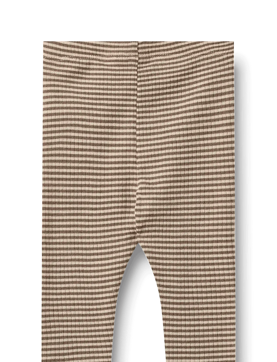 Wheat - Wool Leggings Agi - leggings - wood stripe - 1