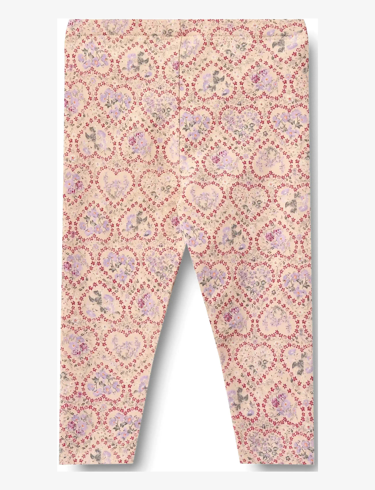 Wheat - Leggings Jules - leggings - magenta heart flowers - 1
