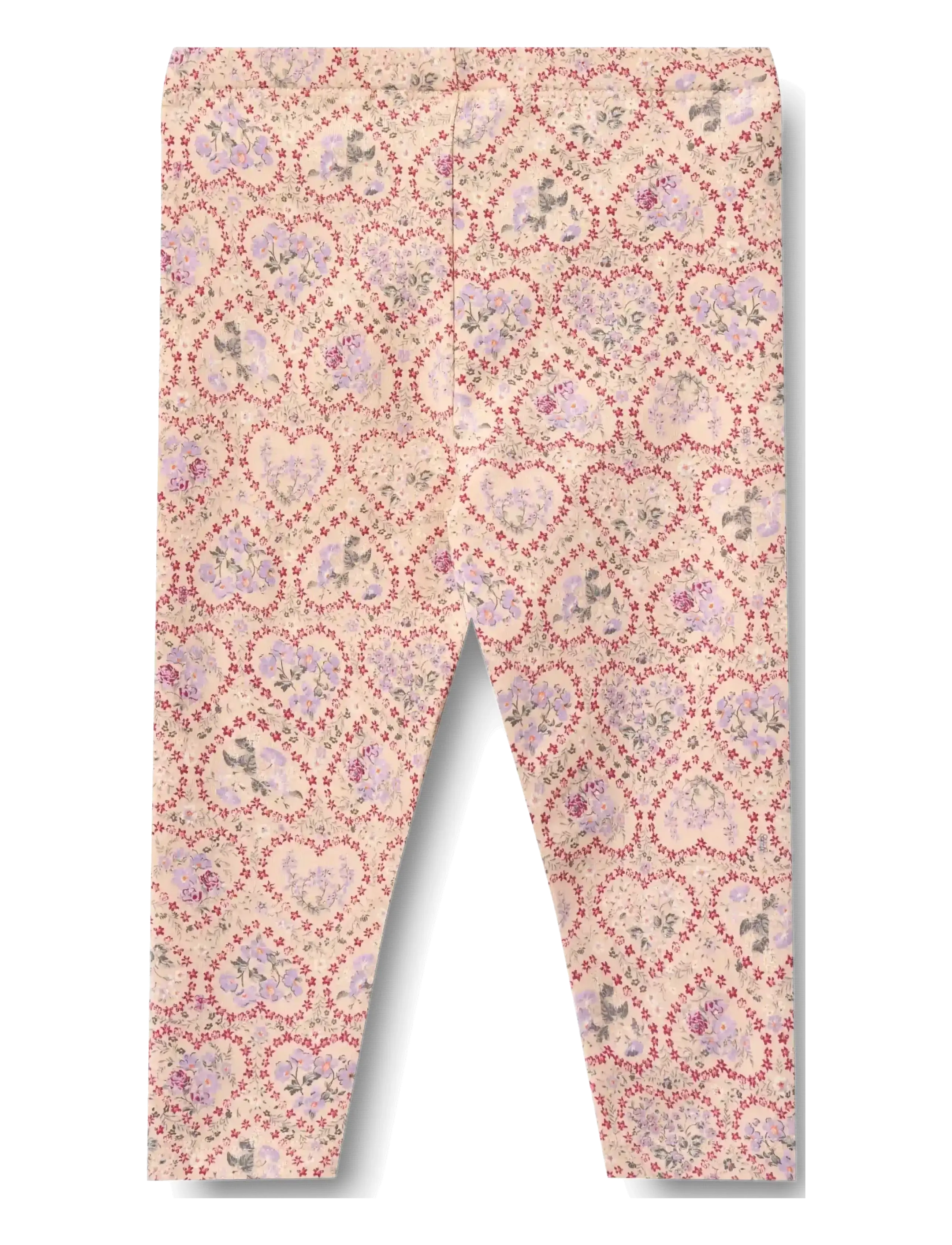 Wheat - Leggings Jules - leggings - magenta heart flowers - 1