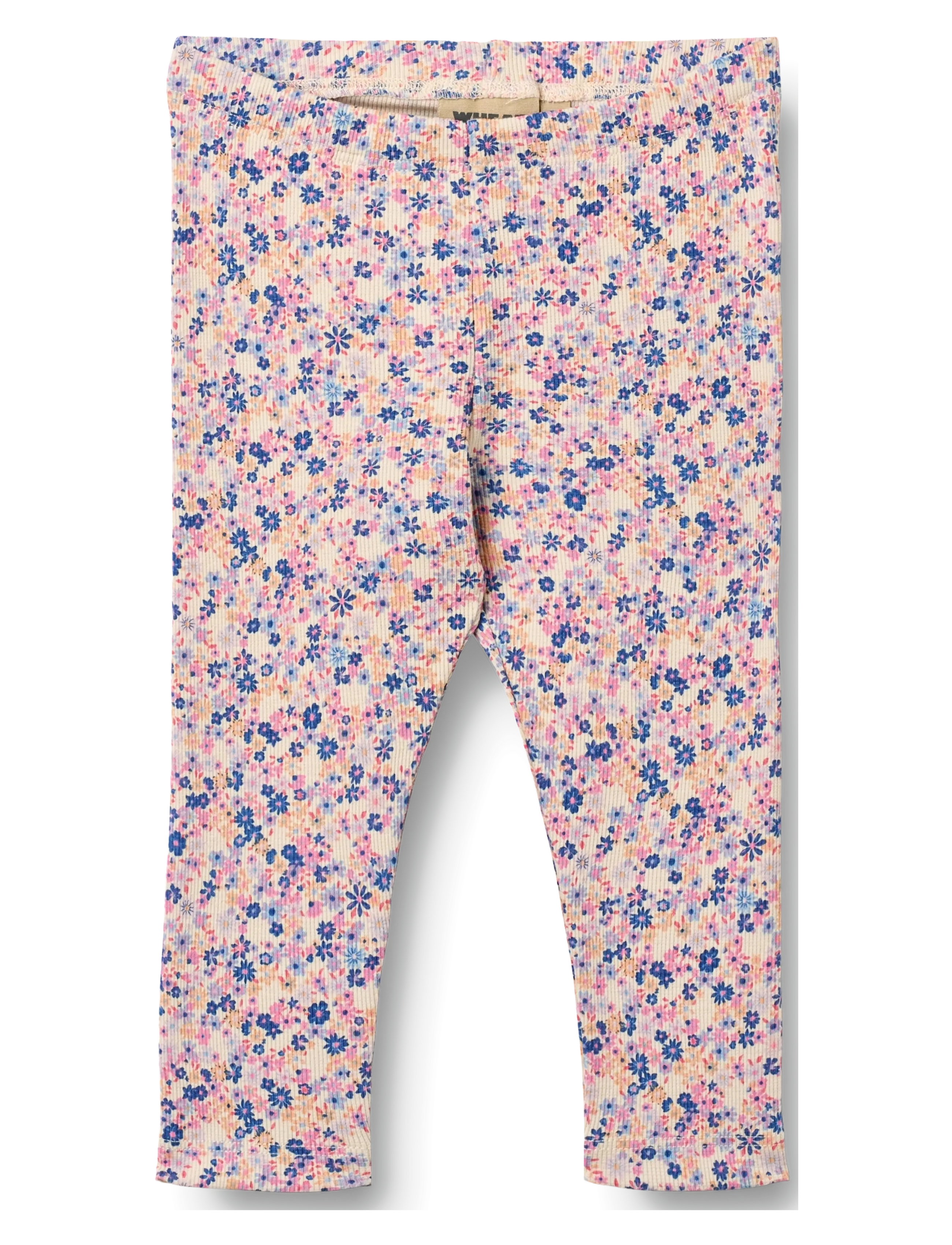 Wheat Jersey Leggings Jules - Baby 44-92 - PINK BLUE FLOWERS / pink/rose