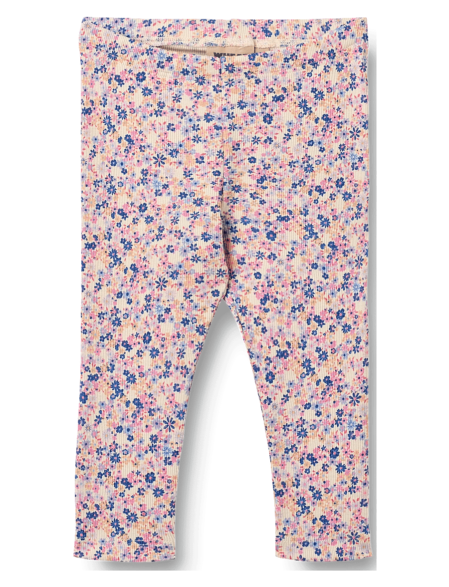 Wheat - Jersey Leggings Jules - leggings - pink blue flowers - 0