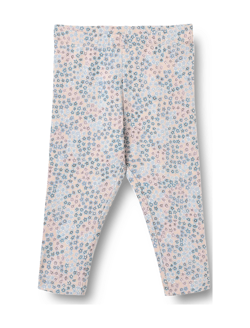 Wheat - Jersey Leggings Jules - leginsy - powder blue flowers - 0