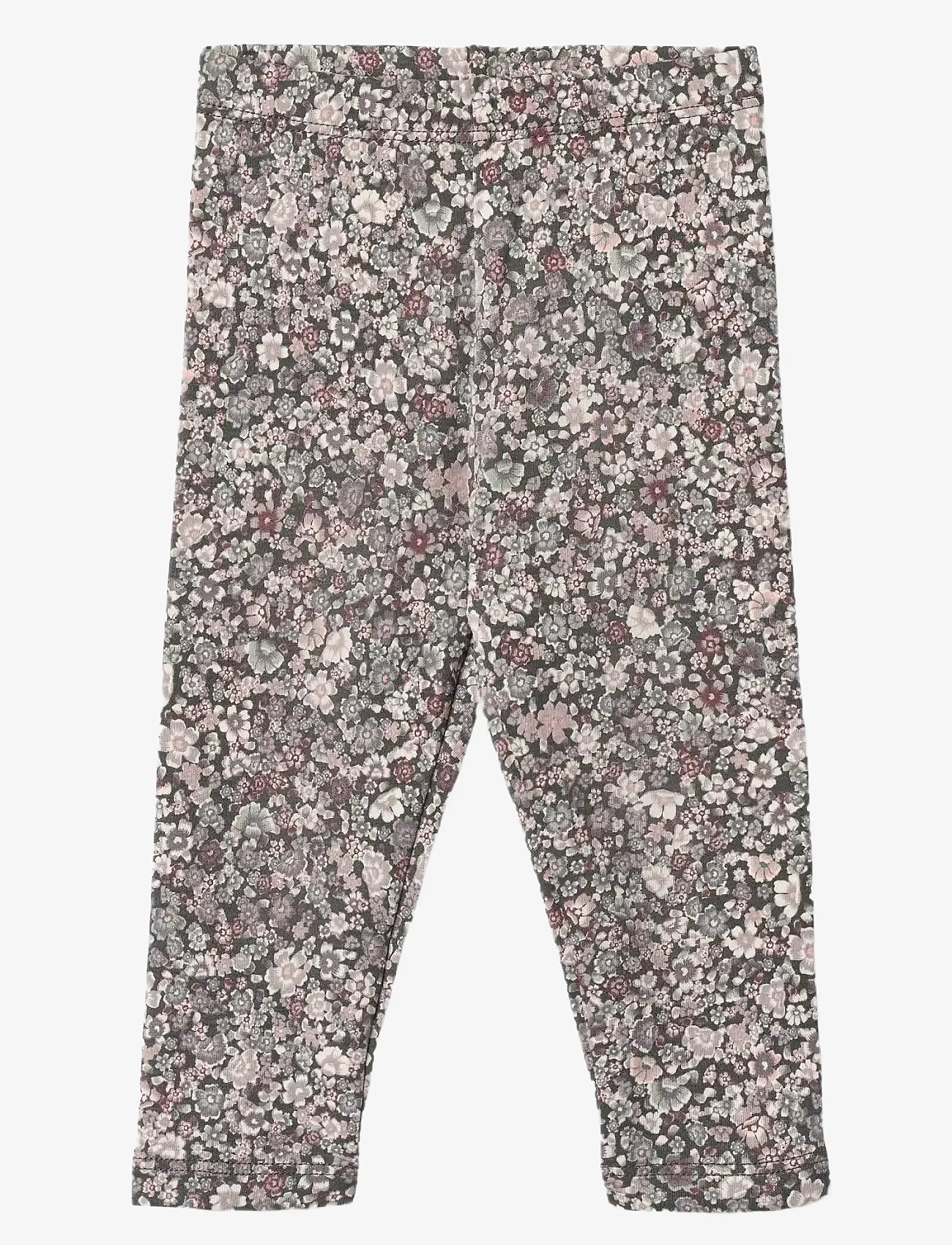 Wheat - Jersey Leggings Jules - efterårstøj - purple stone flowers - 0