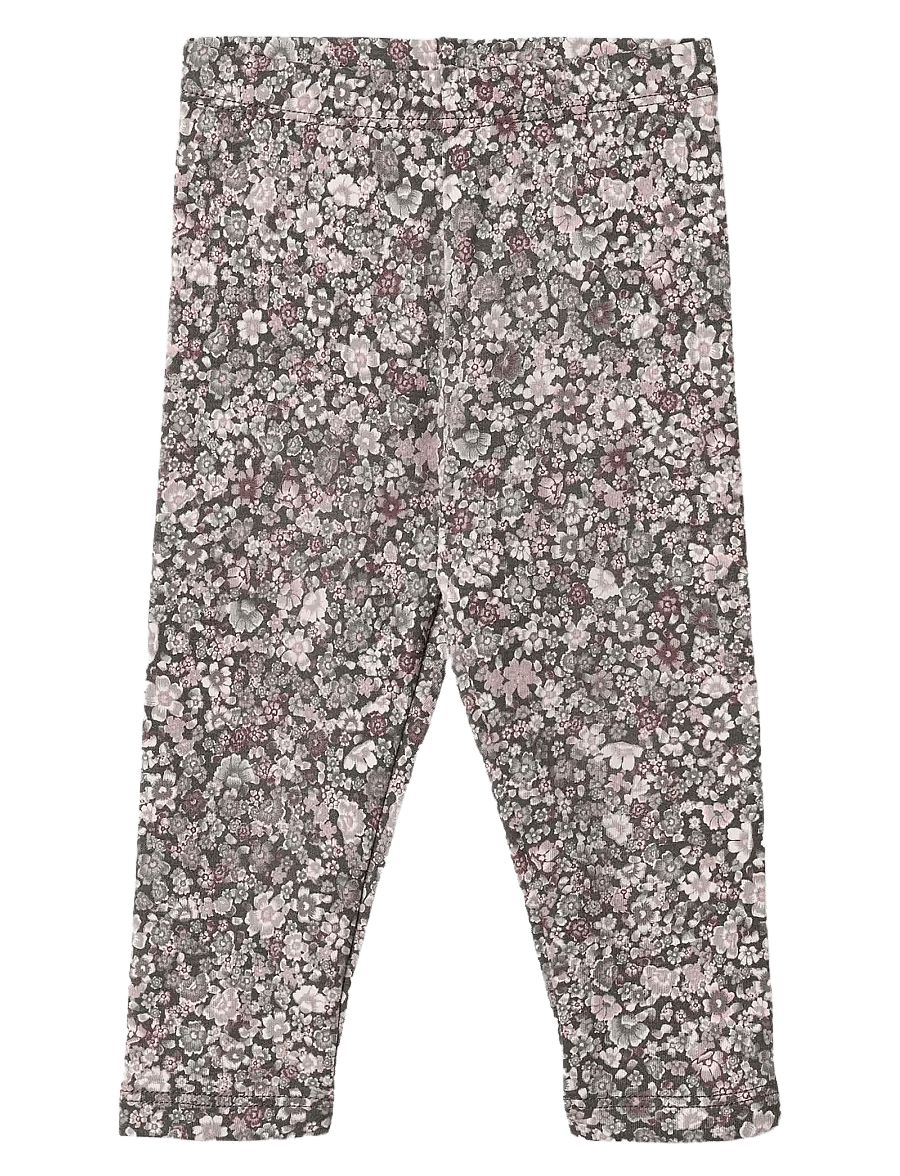 Wheat - Jersey Leggings Jules - leggings - purple stone flowers - 0