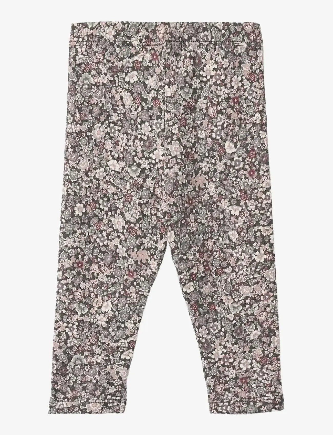 Wheat - Jersey Leggings Jules - efterårstøj - purple stone flowers - 1