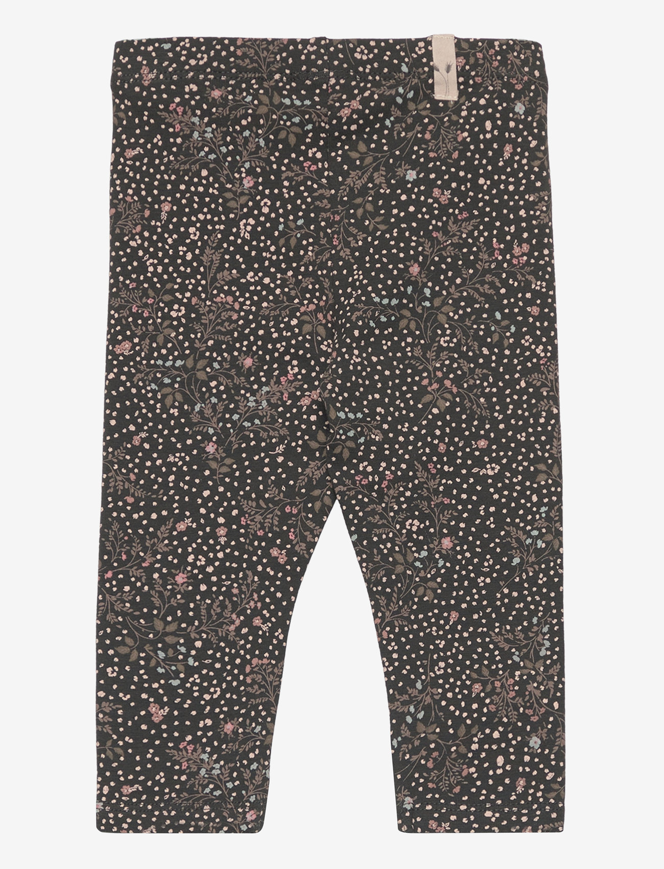 Wheat - Jersey Leggings Jules - black coal small flowers - 1