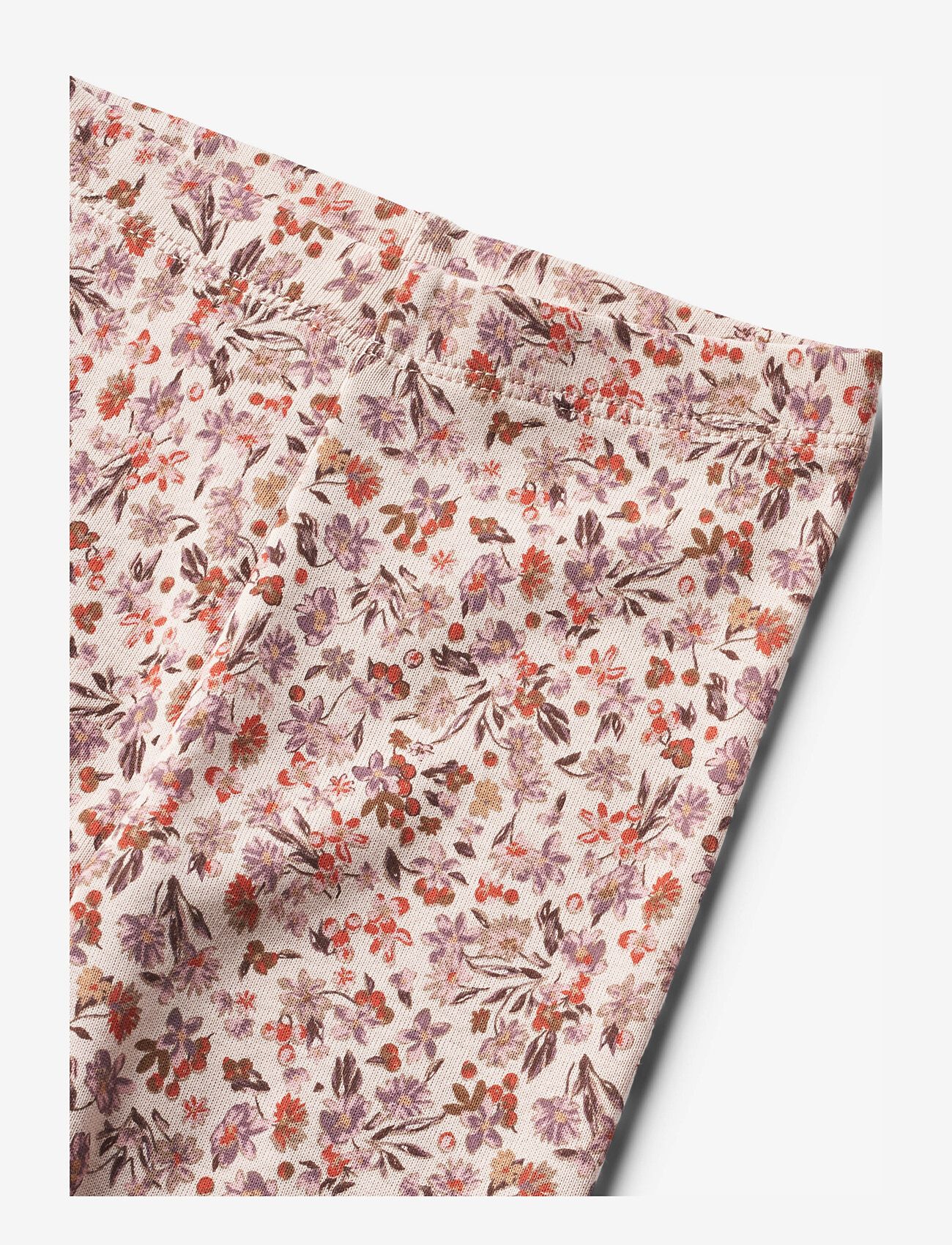 Wheat - Leggings Jules - autumn clothing - pale rose flowers - 2