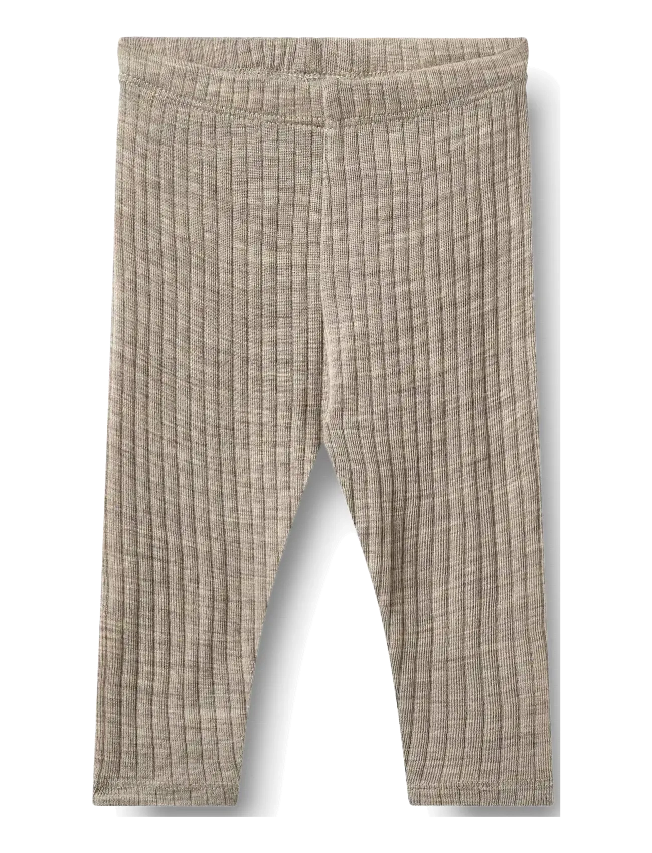 Wheat Wool silk leggings Agi - Base layer bottoms - KHAKI MELANGE / beige