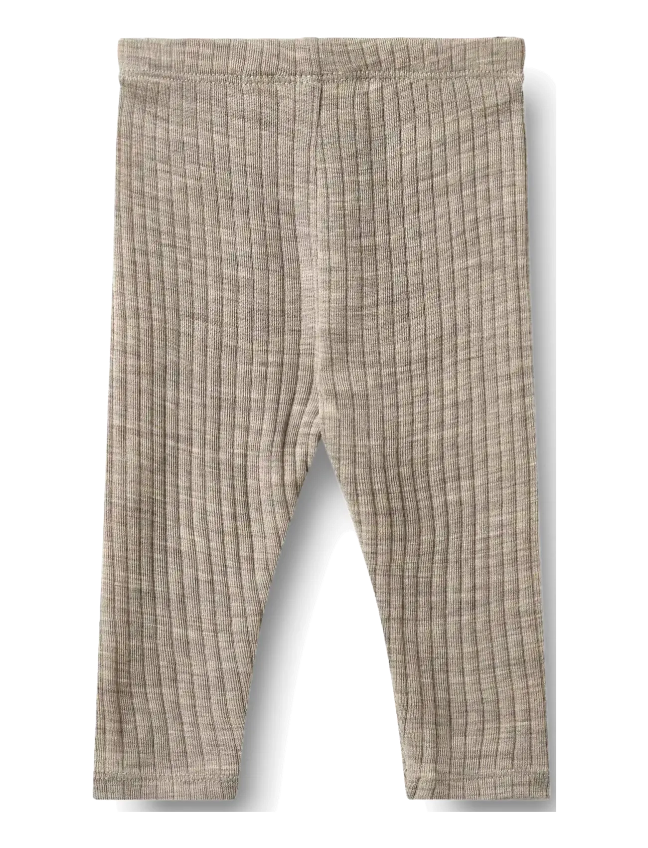 Wheat - Wool silk leggings Agi - base layer baby - khaki melange - 1
