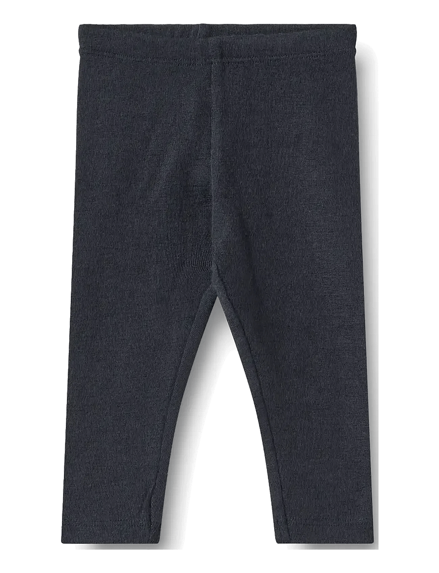 Wheat - Wool silk leggings Agi - underställ baby - navy - 0