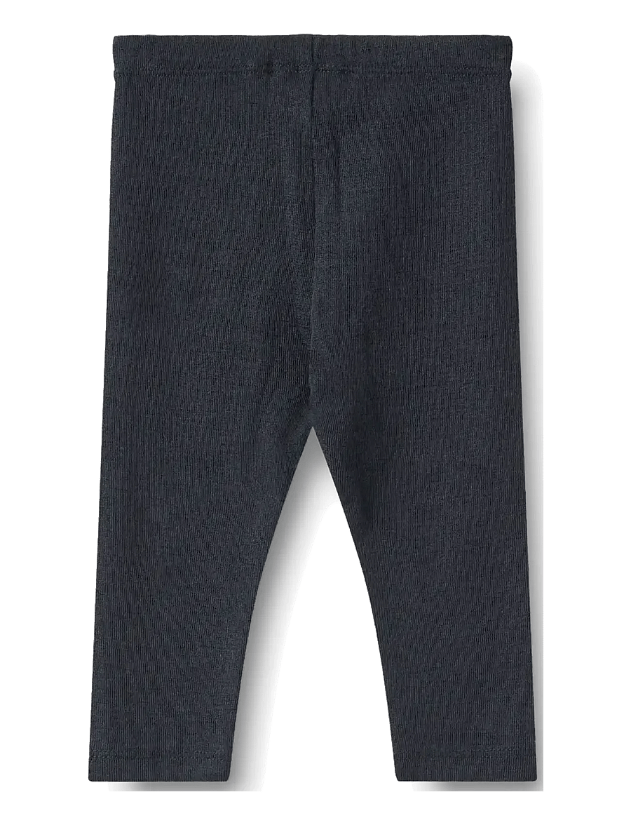 Wheat - Wool silk leggings Agi - underställ baby - navy - 1