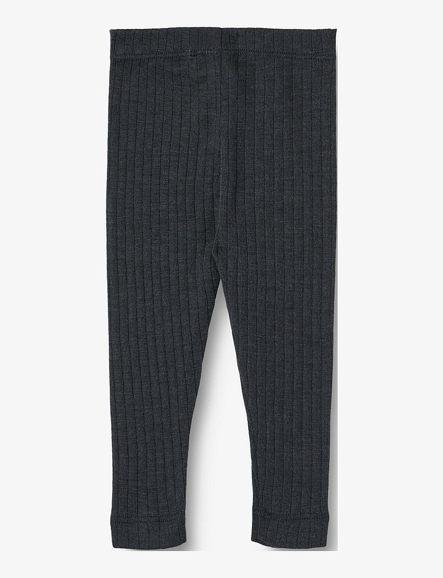 Wheat - Wool Silk Leggings Agi - navy - 2
