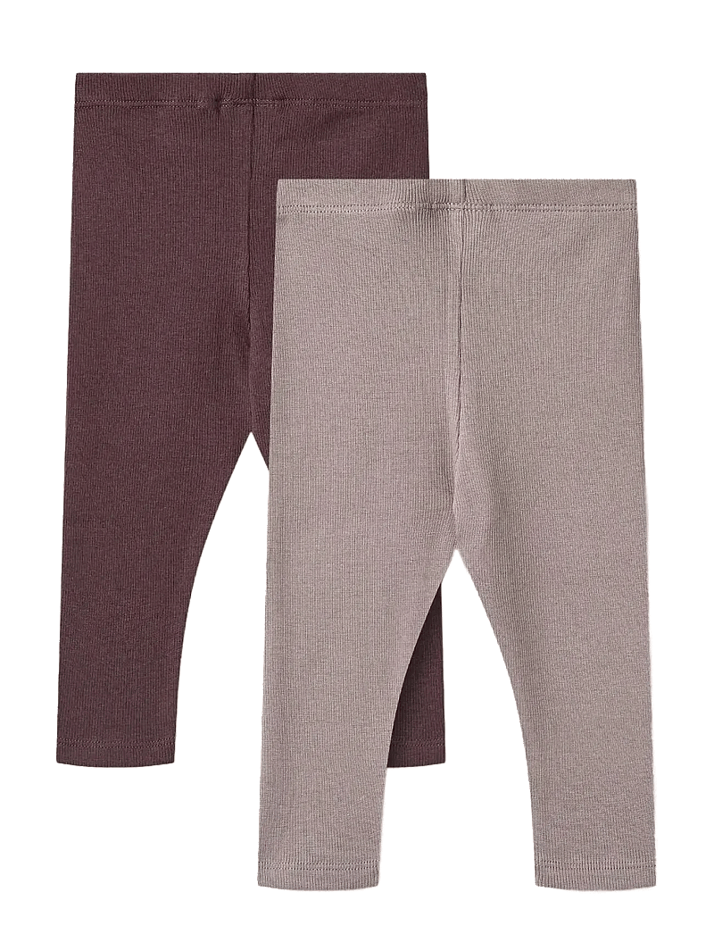Wheat - 2 Rib Leggings Maddy - leggings - purple fudge - 1