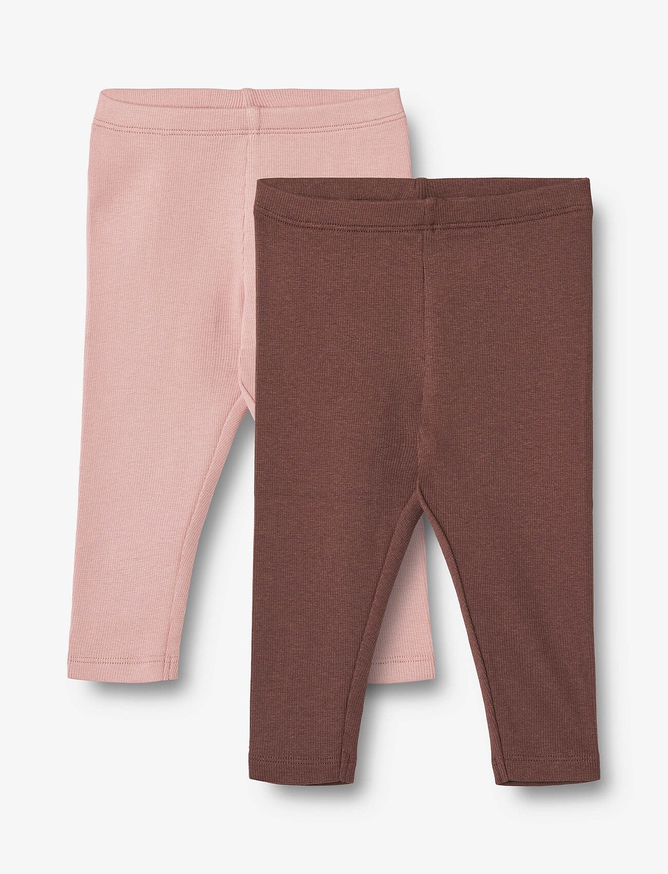 Wheat - 2 Rib Leggings Maddy - rose frost eggplant - 0