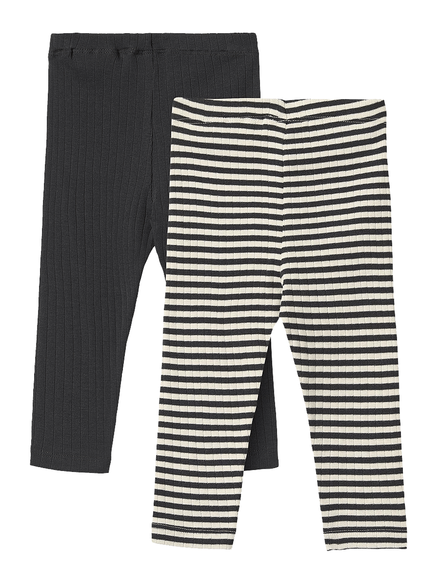 Wheat - 2 Leggings Jules - multipack leggins - navy rib stripe - 1