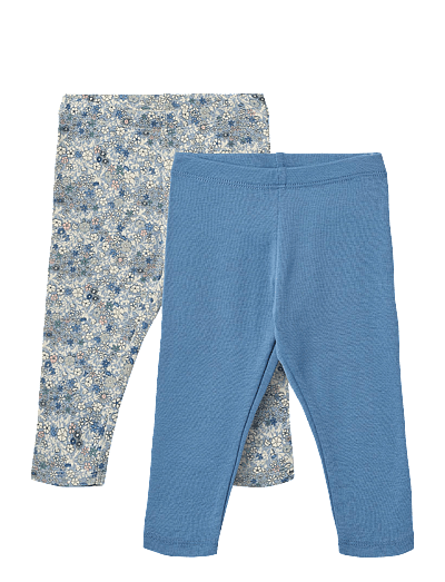 Wheat 2 Leggings Jules - Vauva 0-2 vuotta - BLUE SUMMER FLOWERS / blue