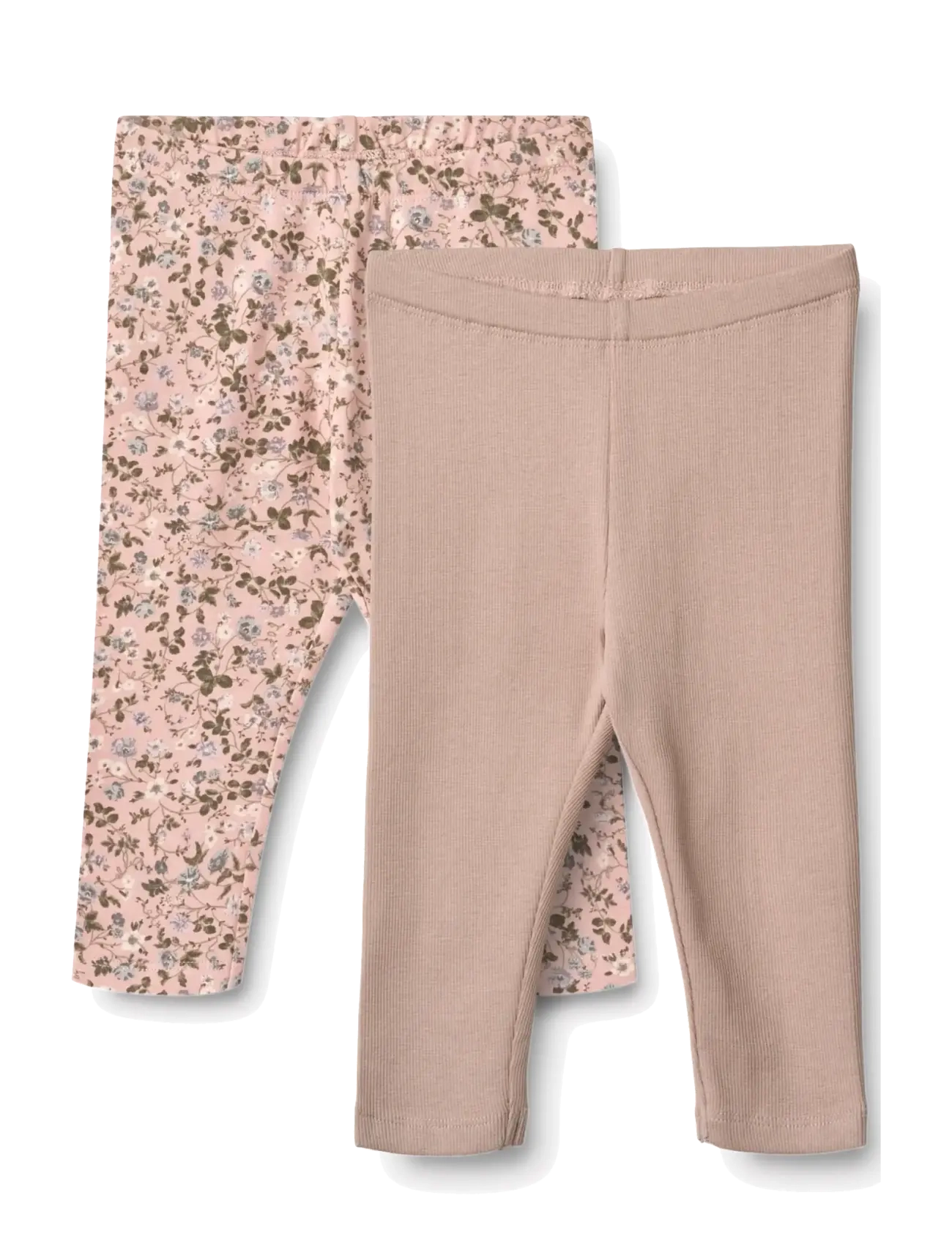 2 Leggings Jules - ROSE POWDER FLOWERS