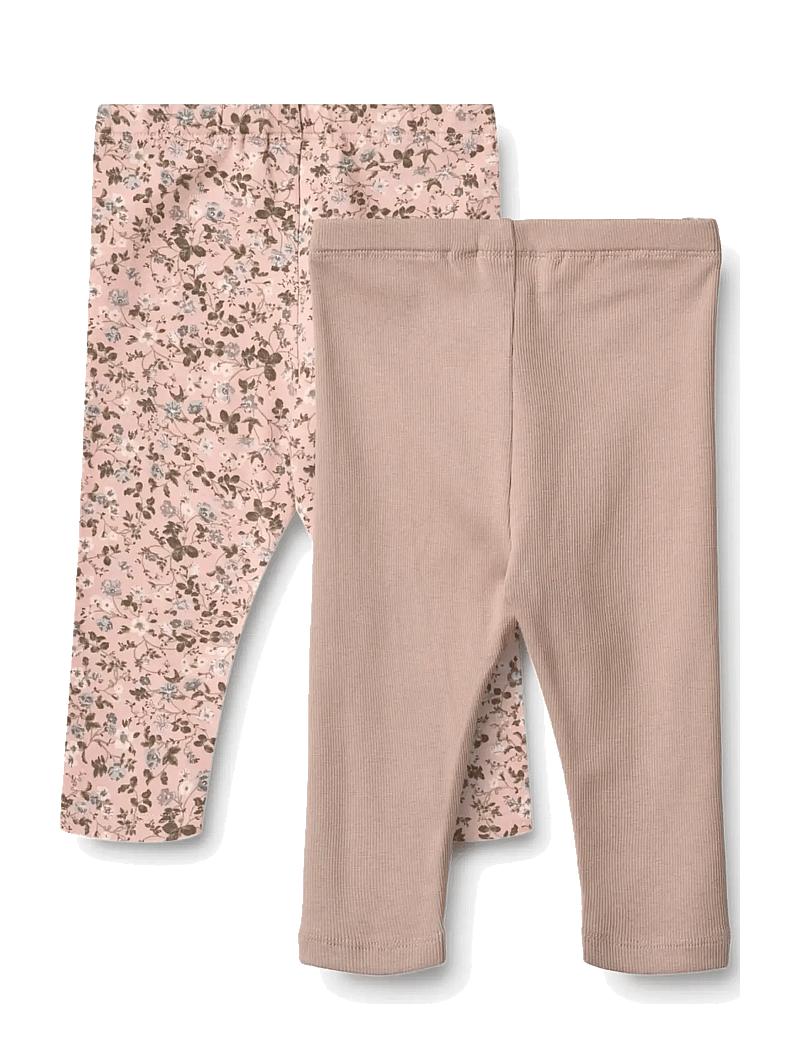 Wheat - 2 Leggings Jules - leggings - rose powder flowers - 1