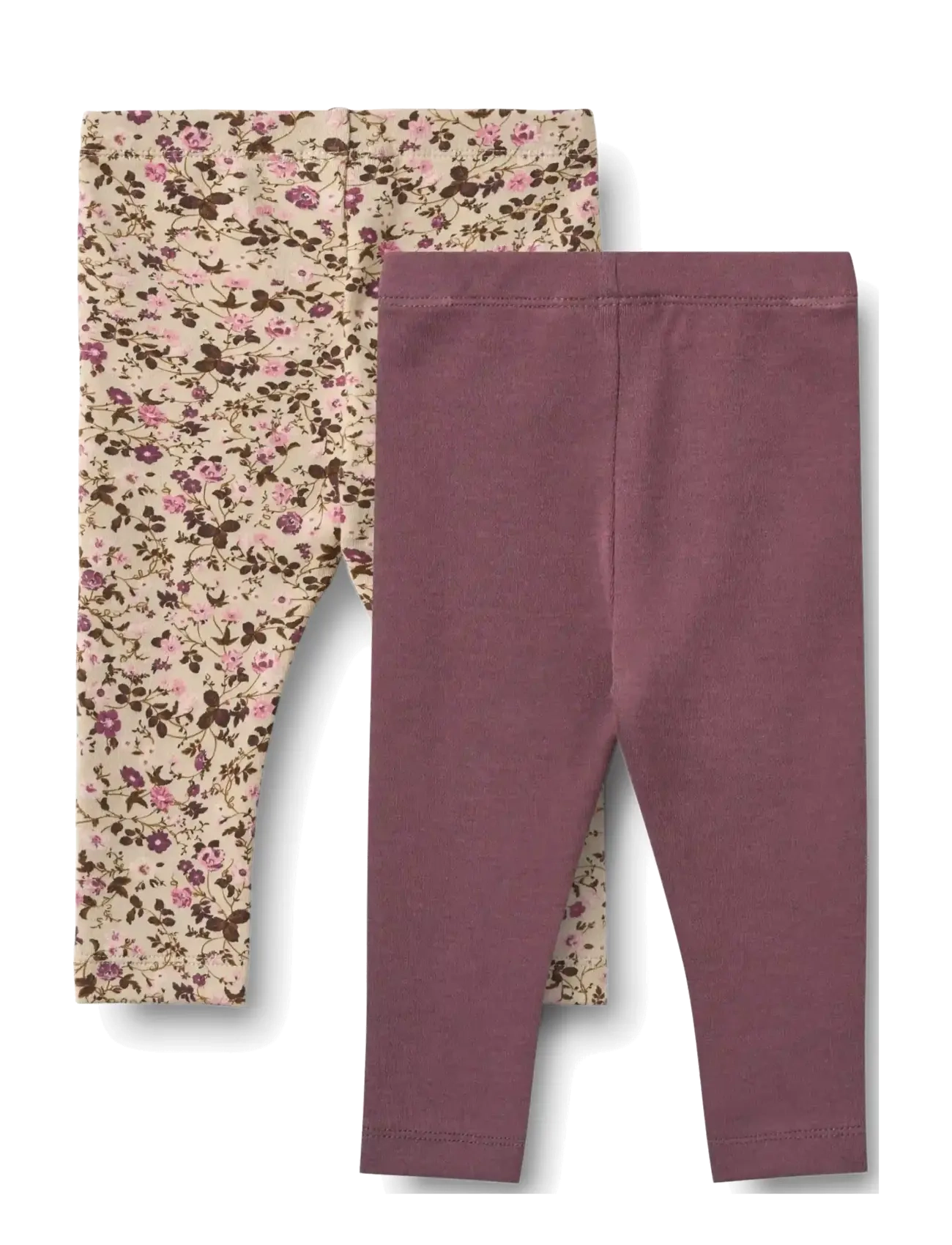 Wheat - 2 Leggings Jules - hosen-multipack - soft sand flower wine - 1