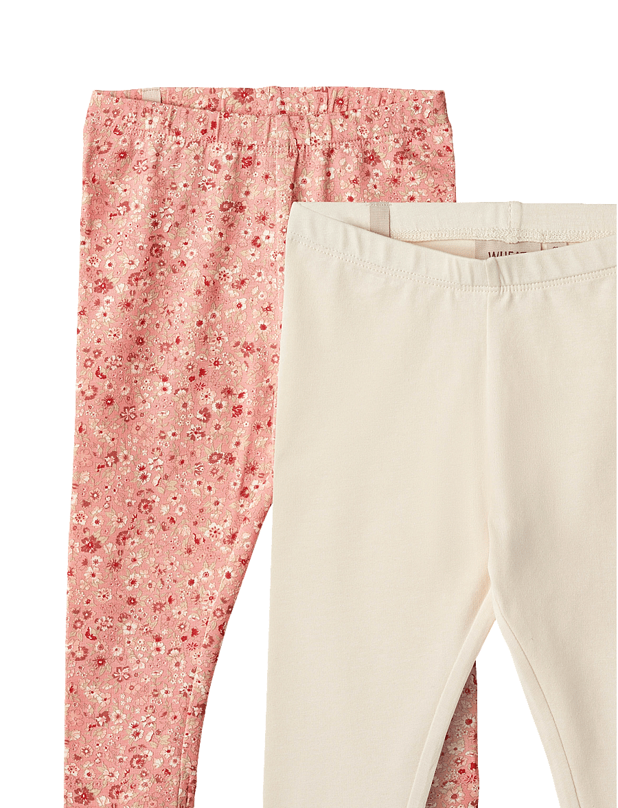 Wheat - 2 Leggings Jules - rosette flowers - 0