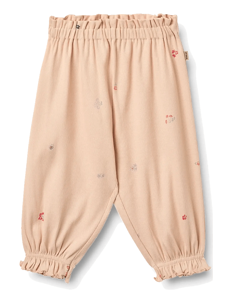 Wheat - Jersey Pants Penny - babybukser - rose flowers - 0